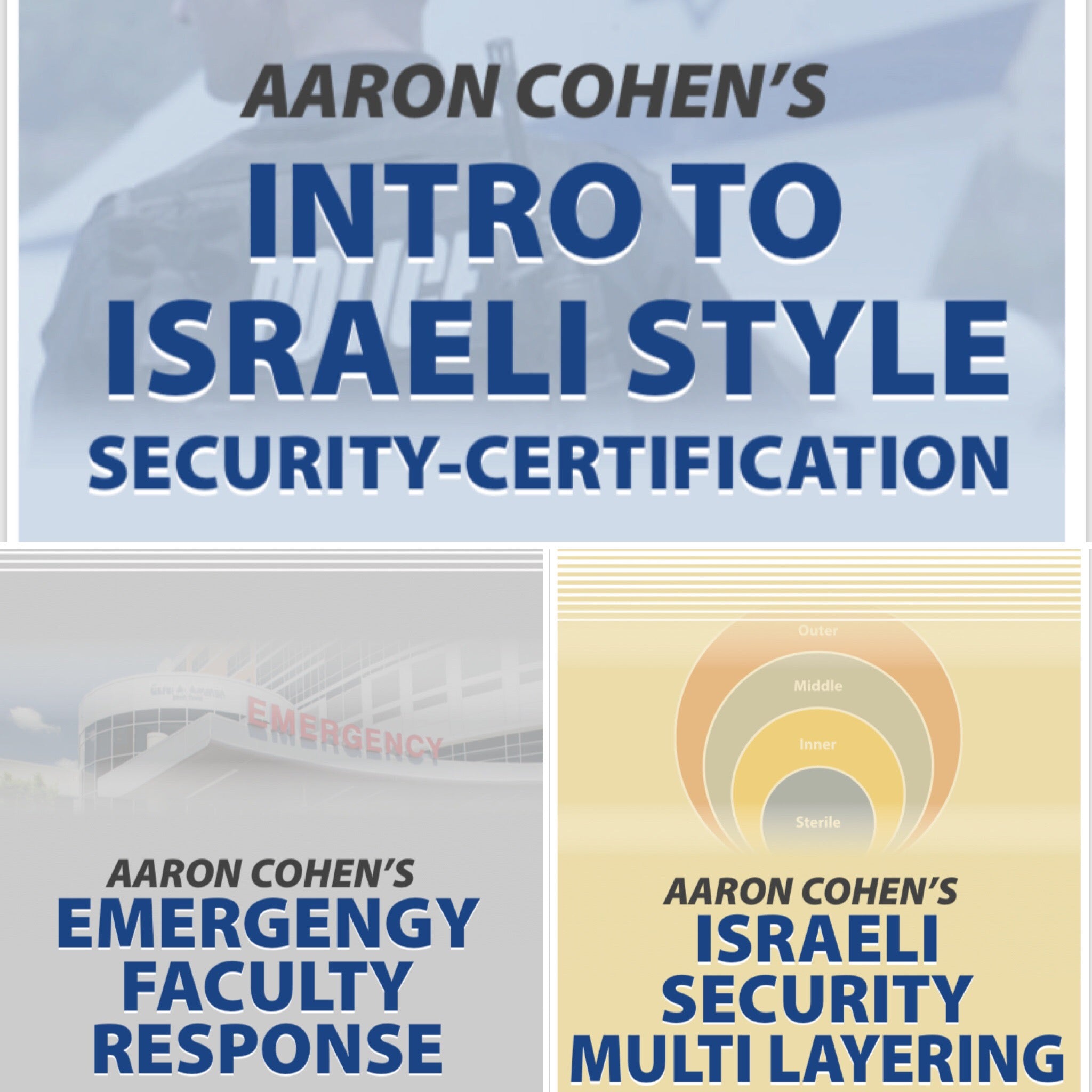 UNARMED SCHOOL STAFF ISRAELI SECURITY TRAINING PACKAGE